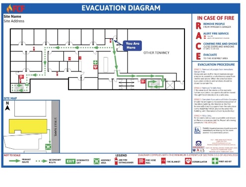 evacuation diagram